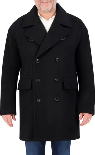 Hudson Jeans Double Breasted Wool Peacoat | Nordstromrack | Nordstrom Rack