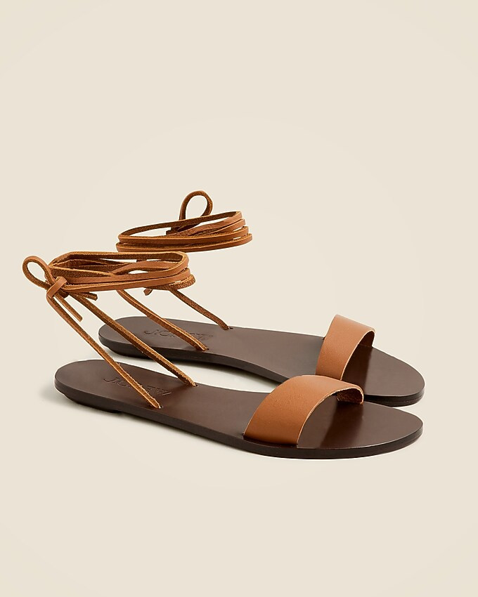 Carsen made-in-Italy lace-up sandals in leather | J. Crew US