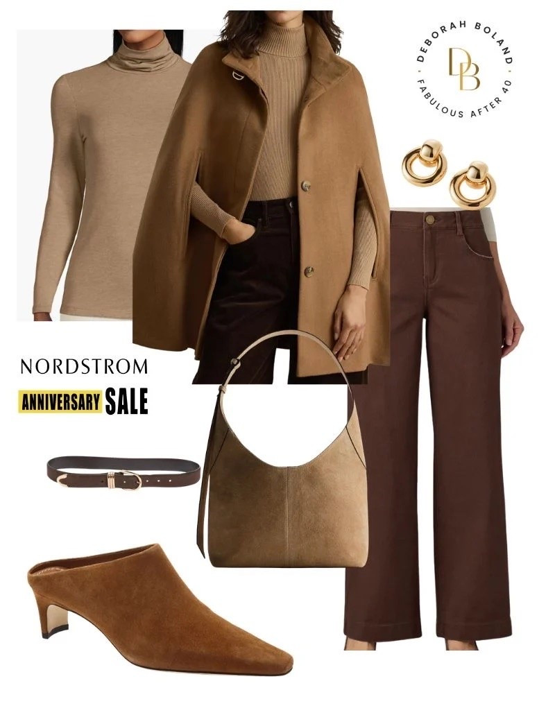 This is the kind of outfit I’d reach for all season long—a cozy camel cape coat layered over rich chocolate brown jeans, finished with matching booties. It’s classic, comfortable, and polished without feeling overdone.

#LTKOver40 #LTKSaleAlert #LTKSeasonal