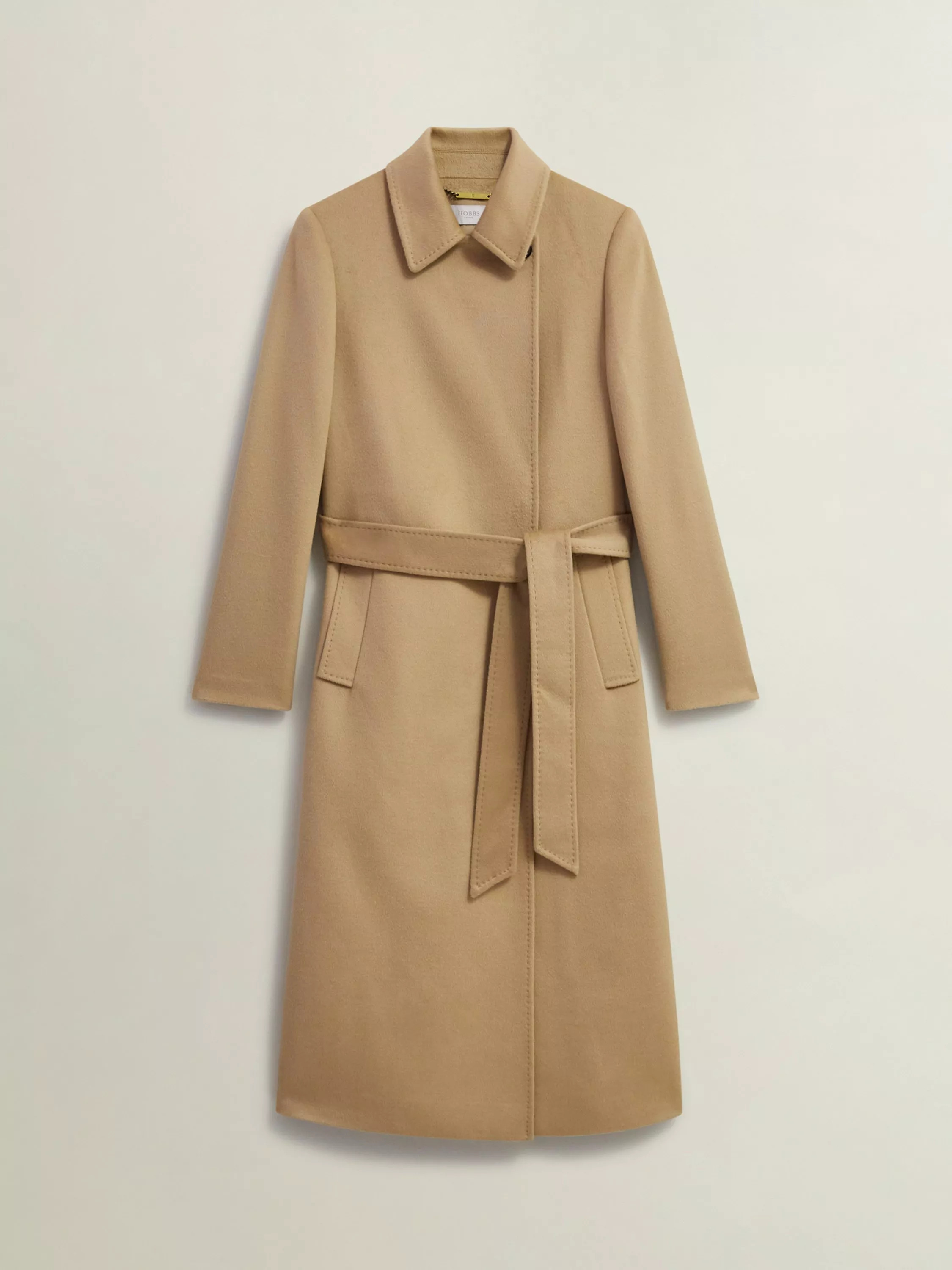 Hobbs Petite Livia Wool Coat, Hobbs Camel | John Lewis (UK)