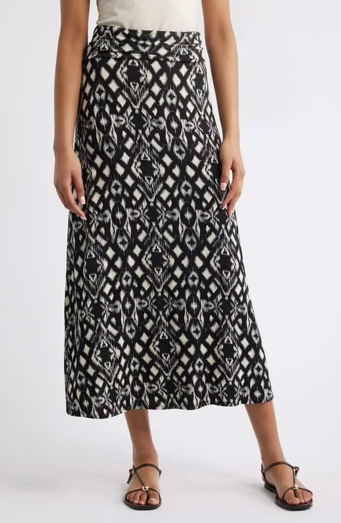 Roll Top Ikat Maxi Skirt | Nordstrom
