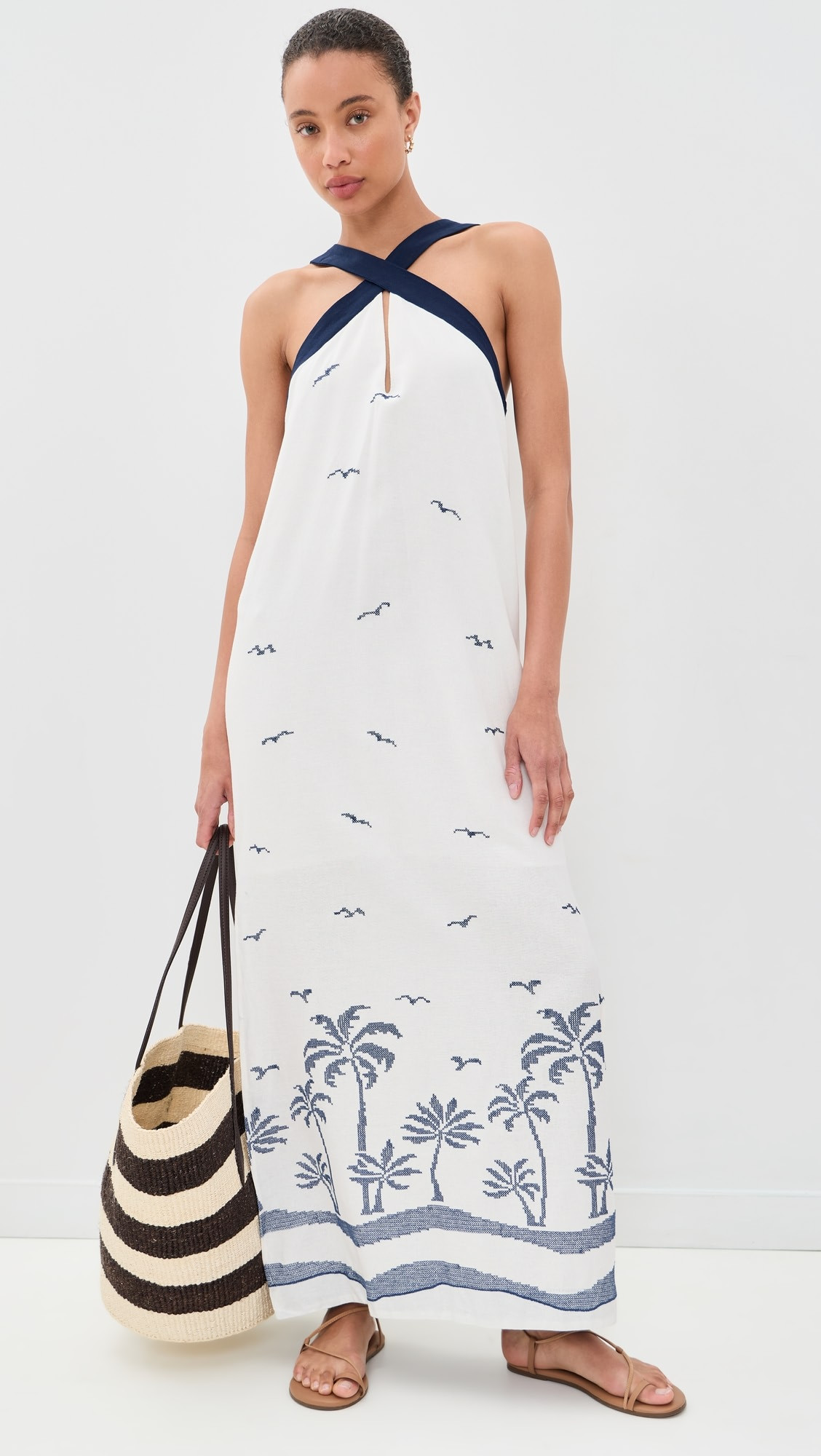 Nautical Embroidered Maxi Dress | Shopbop