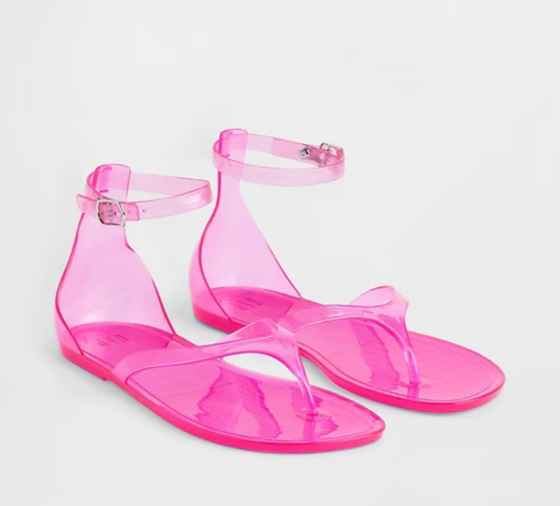 these took me back to my childhood!!!! $30 jelly sandals - yes please 