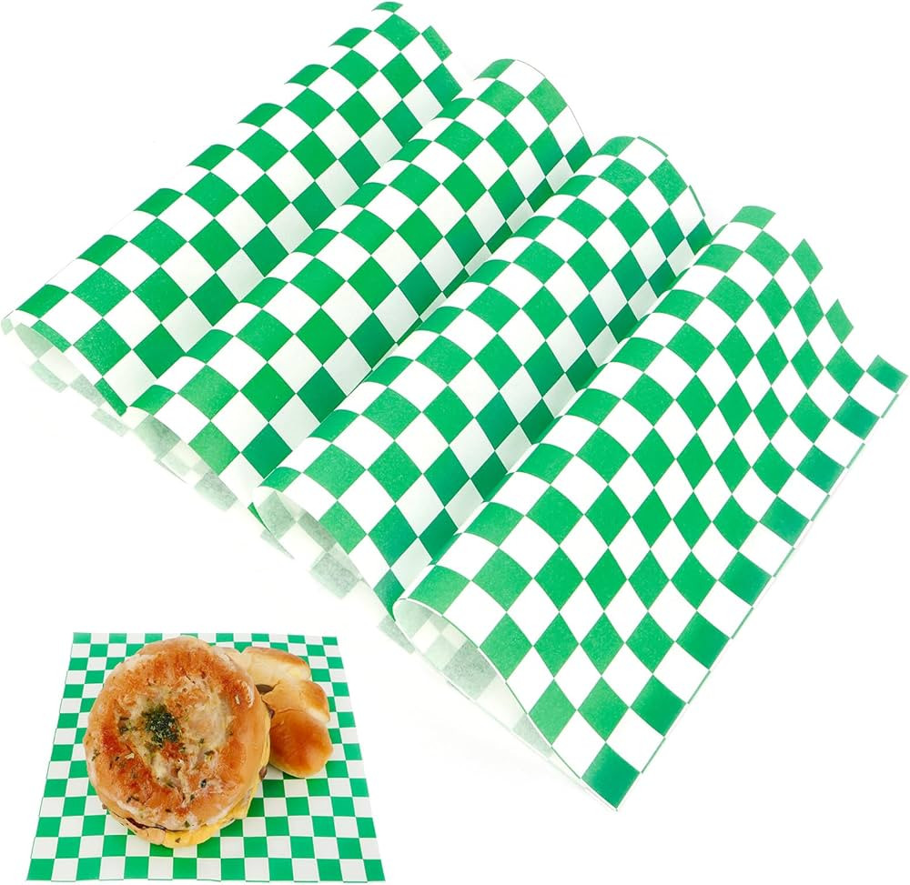 200 Pcs Waxed Paper Sheets 7.1 x 7.1 Inch Deli Paper Sheets Grease Resistant Food Basket Liners C... | Amazon (US)