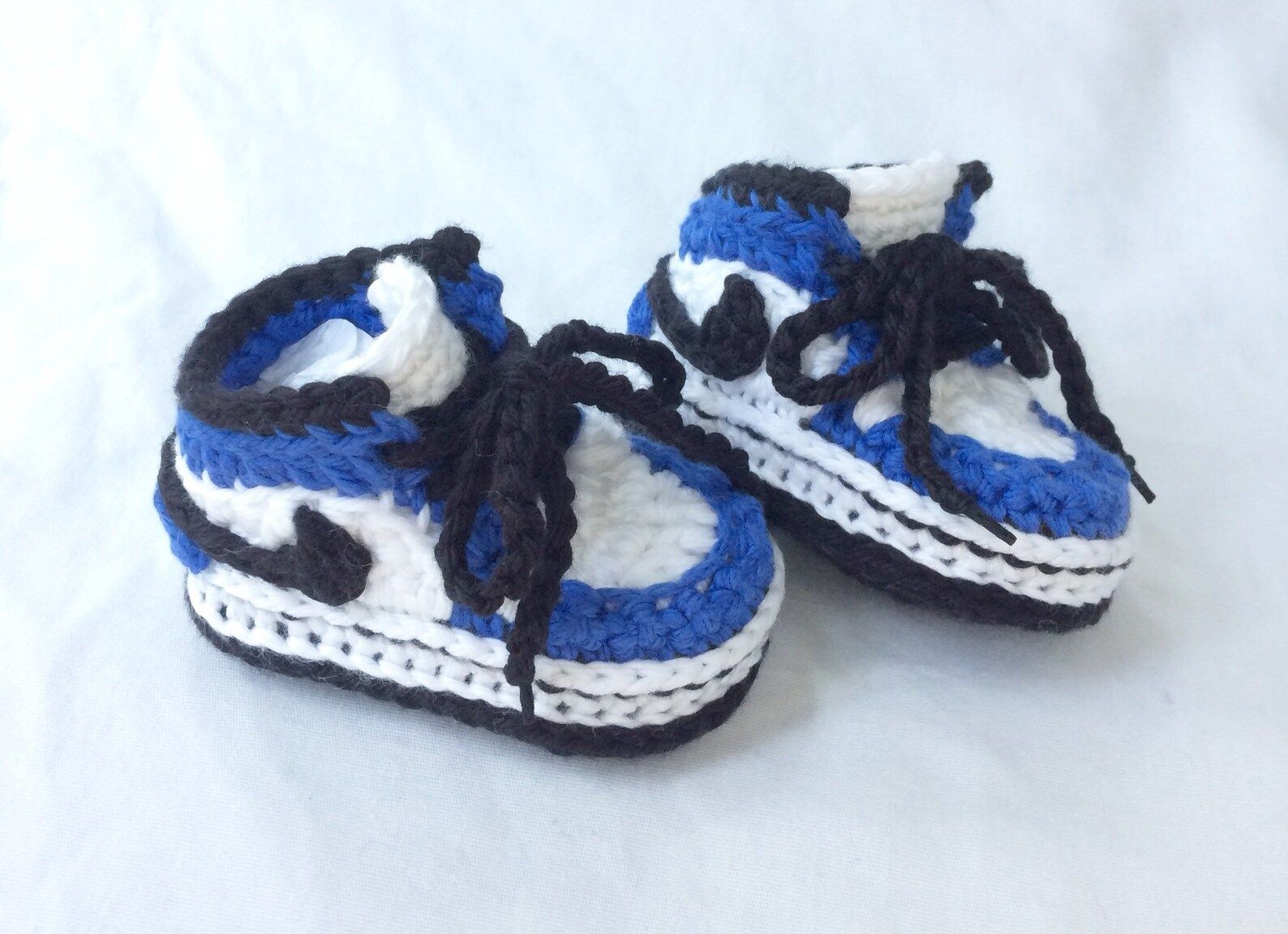 Crochet Air Jordan Style Baby Sneakers - *Made-to-order* - Crochet Baby Nike Shoes - Crochet Boot... | Etsy (US)