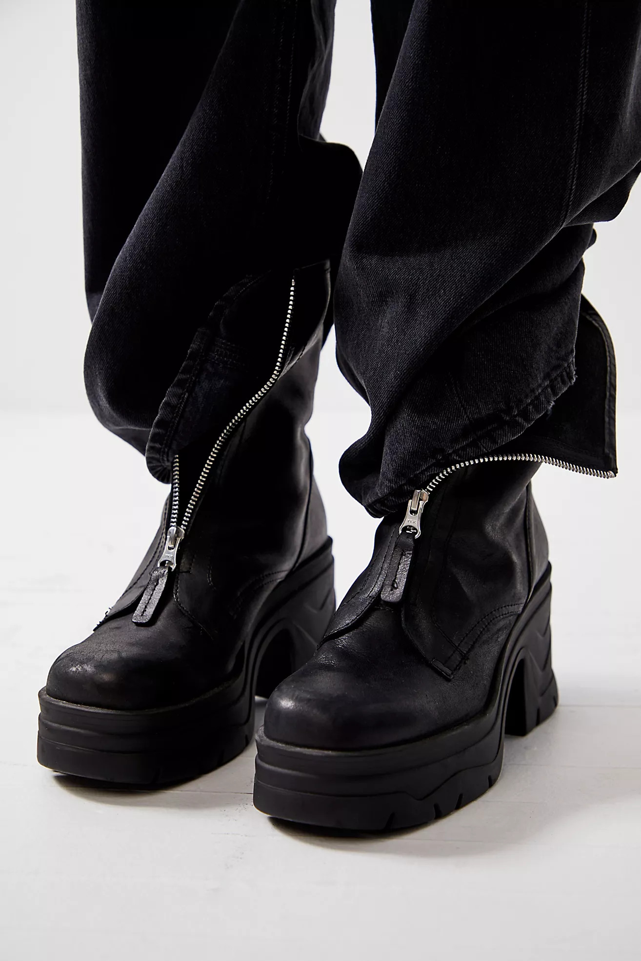 Myles Zip Front Boots | Free People (Global - UK&FR Excluded)