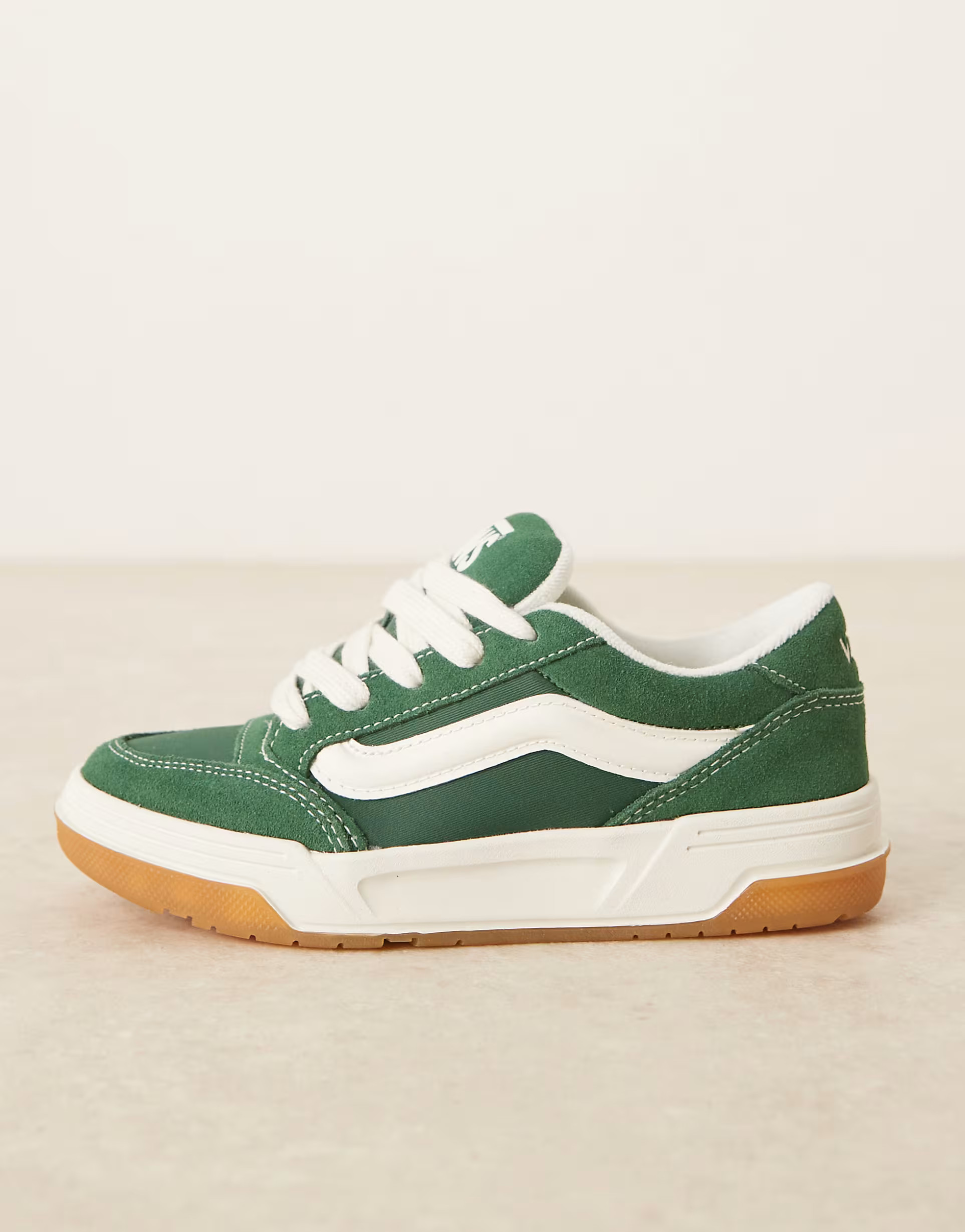 Vans Hylane nylon trainers in dark green and off white | ASOS | ASOS (Global)