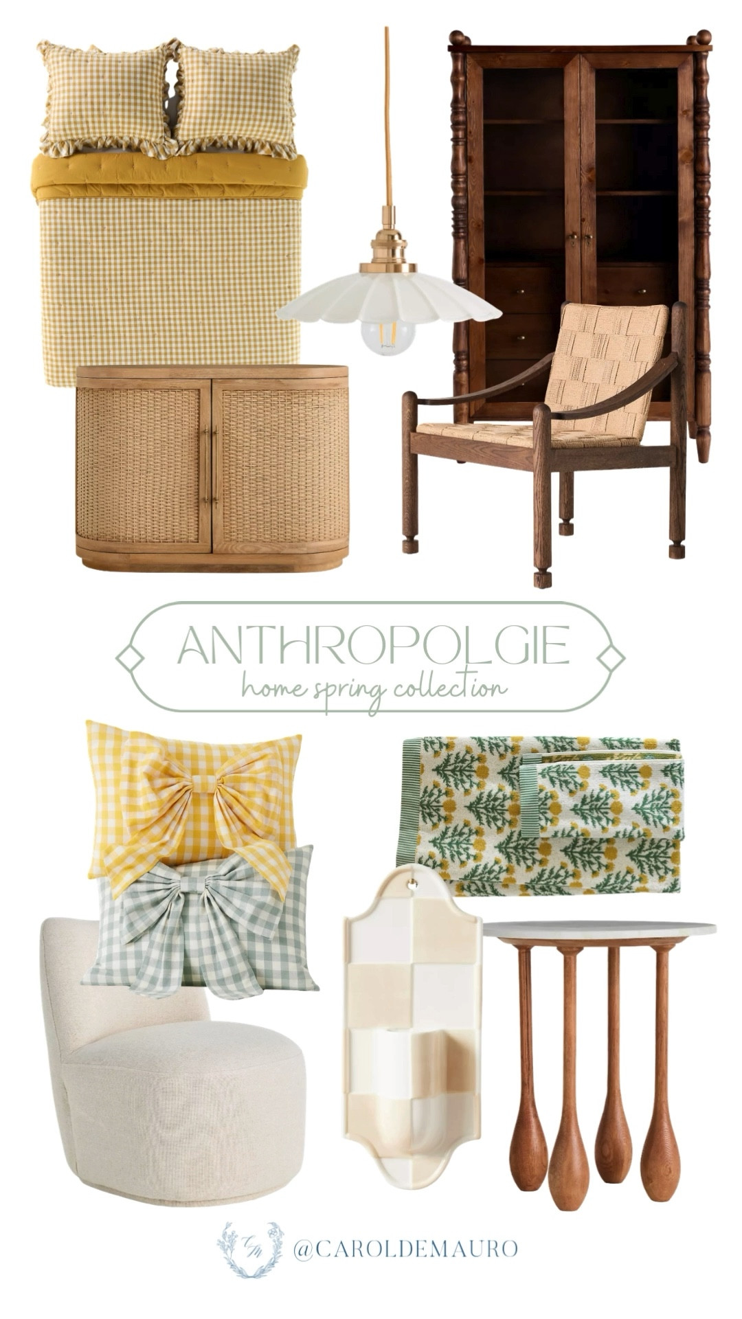 Create a new ambience for your space when you bring these Anthropologie pieces into your home! Whether you're eyeing that statement lighting or the bow-accented pillows, you're turning your home into a fresh, floral-inspired sanctuary that you'll never want to leave.

home refresh, spring collection, living room furniture, decor inspo, bedroom makeover, kitchen finds, accent chairs, shelf decor

#LTKU #LTKSeasonal #LTKHome
