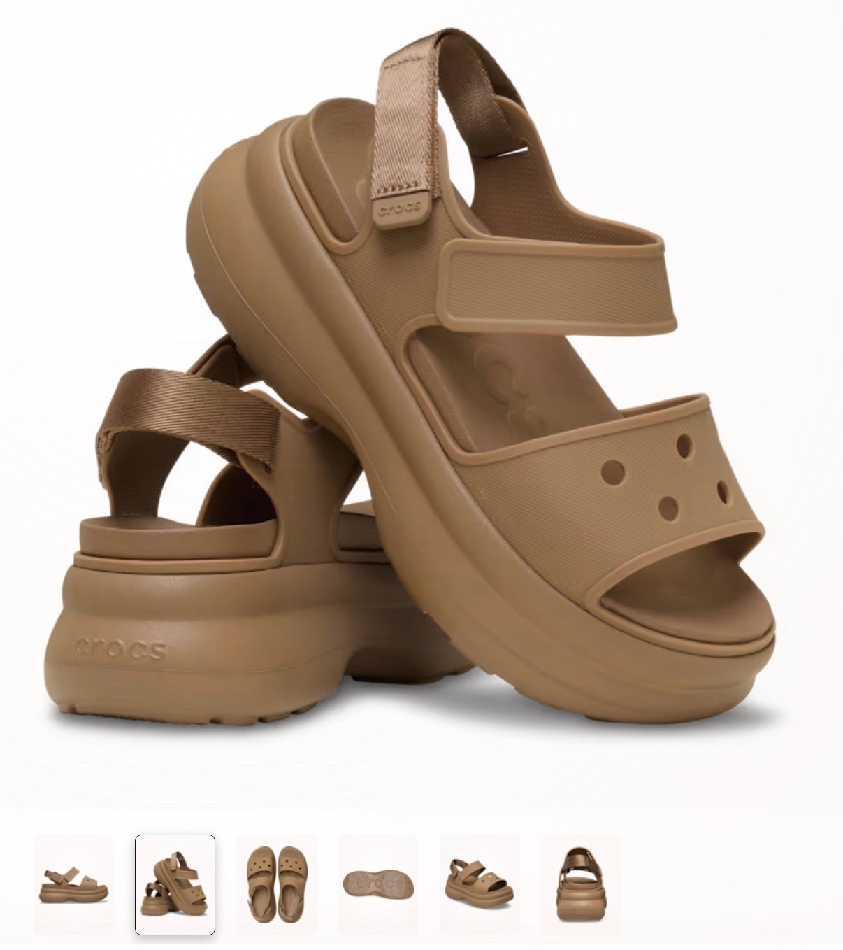 Brand, new cute and stylish, Croc 🐊 Soho Y-Strap sandals. So cute and they look comfy, definitely going to buy a pair!
Use my referral to get 25% off! 
https://refer.crocs.com/gfpta!11aacfe5b9!a?locale=en