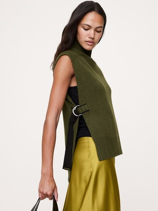 Merino-Cashmere Sweater Vest with Open Sides | Banana Republic (US)