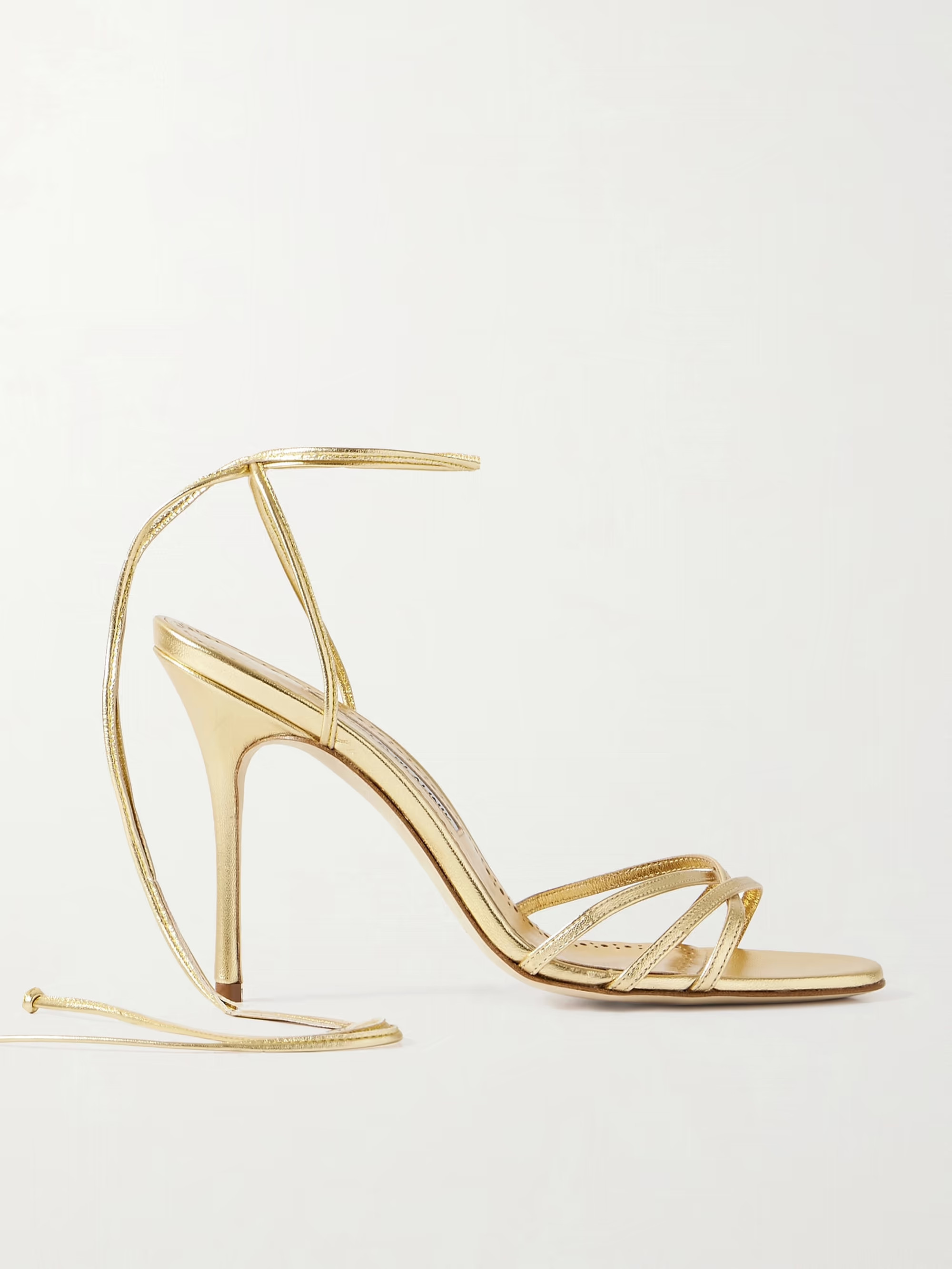 Leva 105 metallic leather sandals | NET-A-PORTER (US)