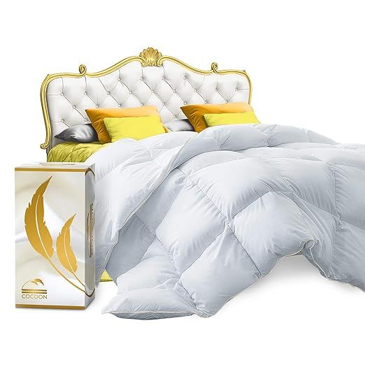 Cocoon Luxury Real California King Down Comforter King Cali Size | 100% Egyptian Cotton, 1200 Thr... | Amazon (US)