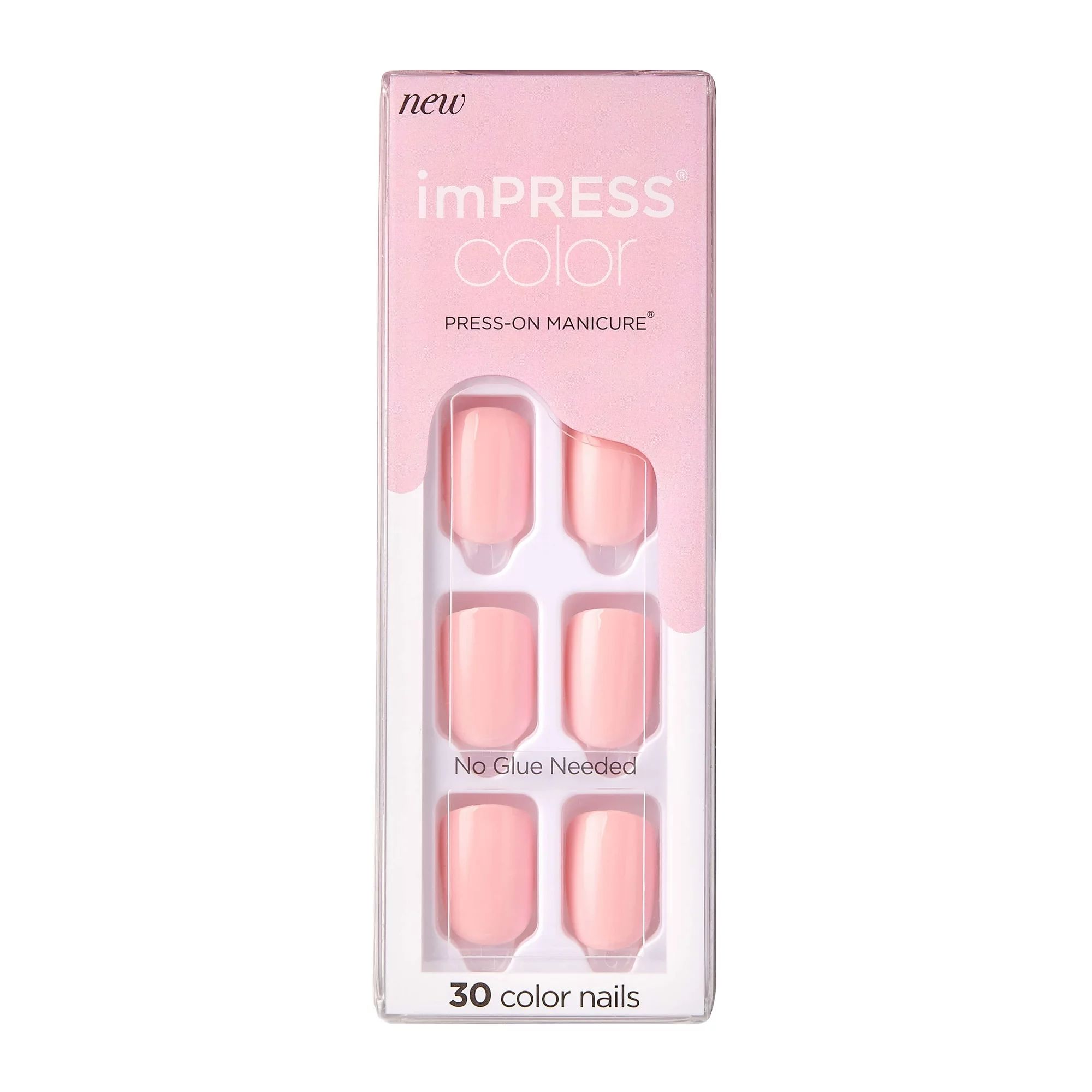 imPRESS Color Press-on Manicure, Pick Me Pink, Short | Walmart (US)