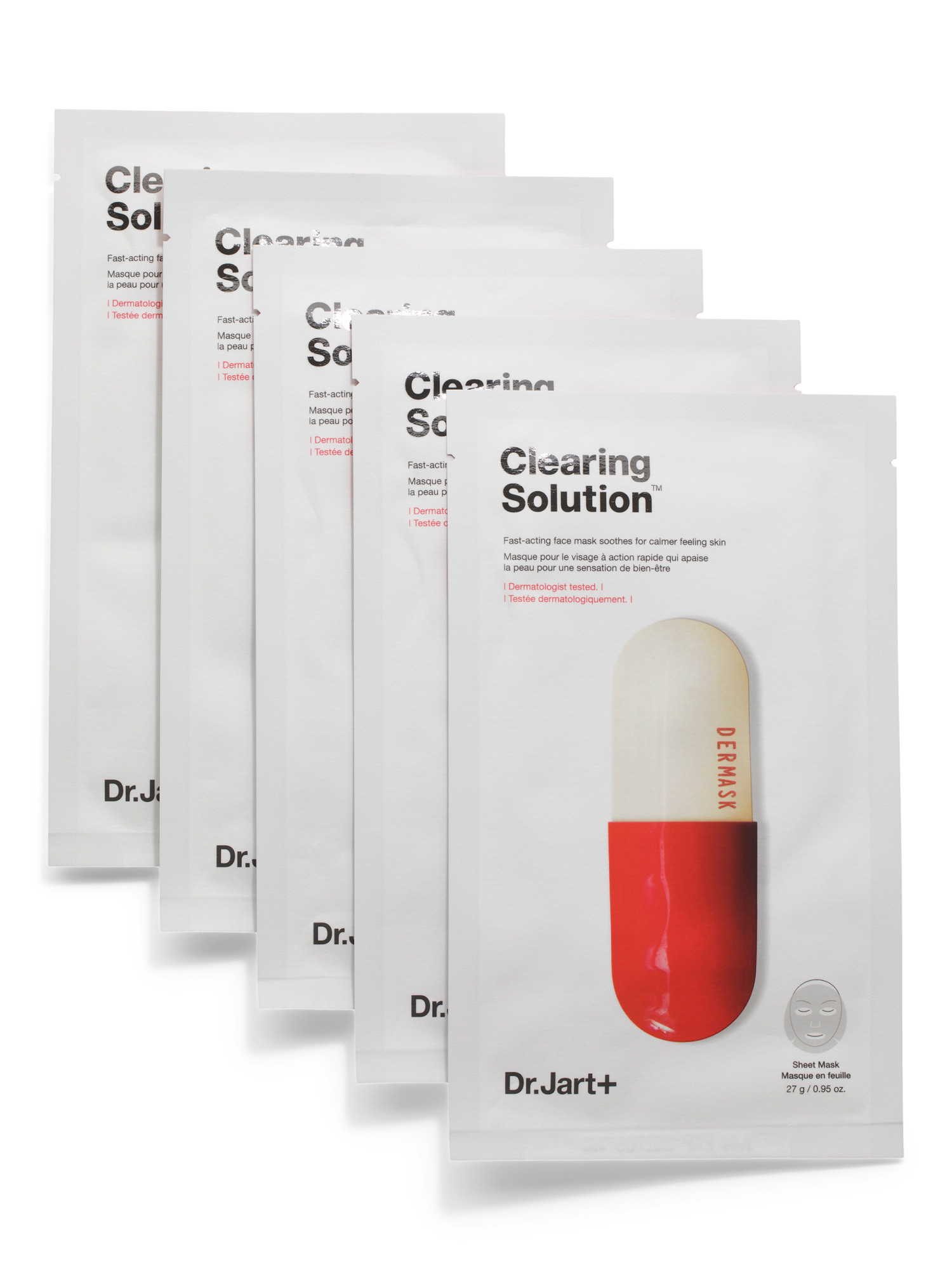 Made In Korea 5pc Dermask Micro Jet Clearing Solution Mask Set | TJ Maxx