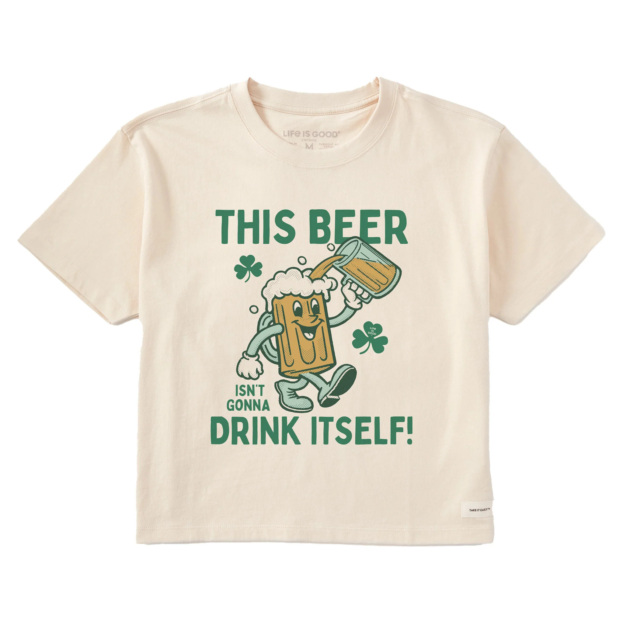 Women's This Beer Isn't Gonna Drink Itself Short Sleeve Crusher Boxy Tee | Shop Life is Good | Life is Good