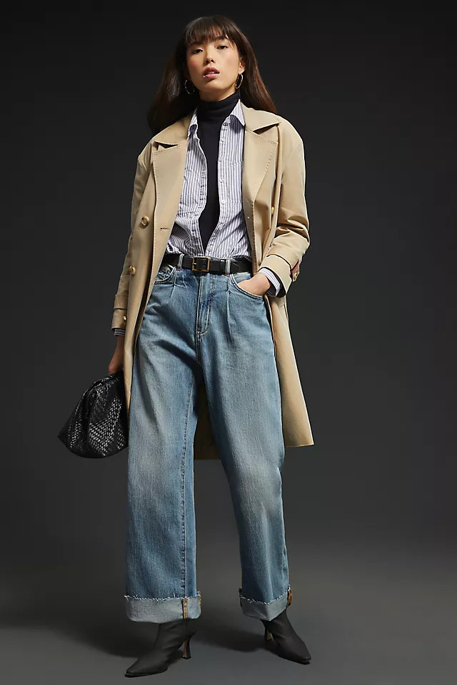 Pilcro Baggy Mid-Rise Jeans | Anthropologie (US)