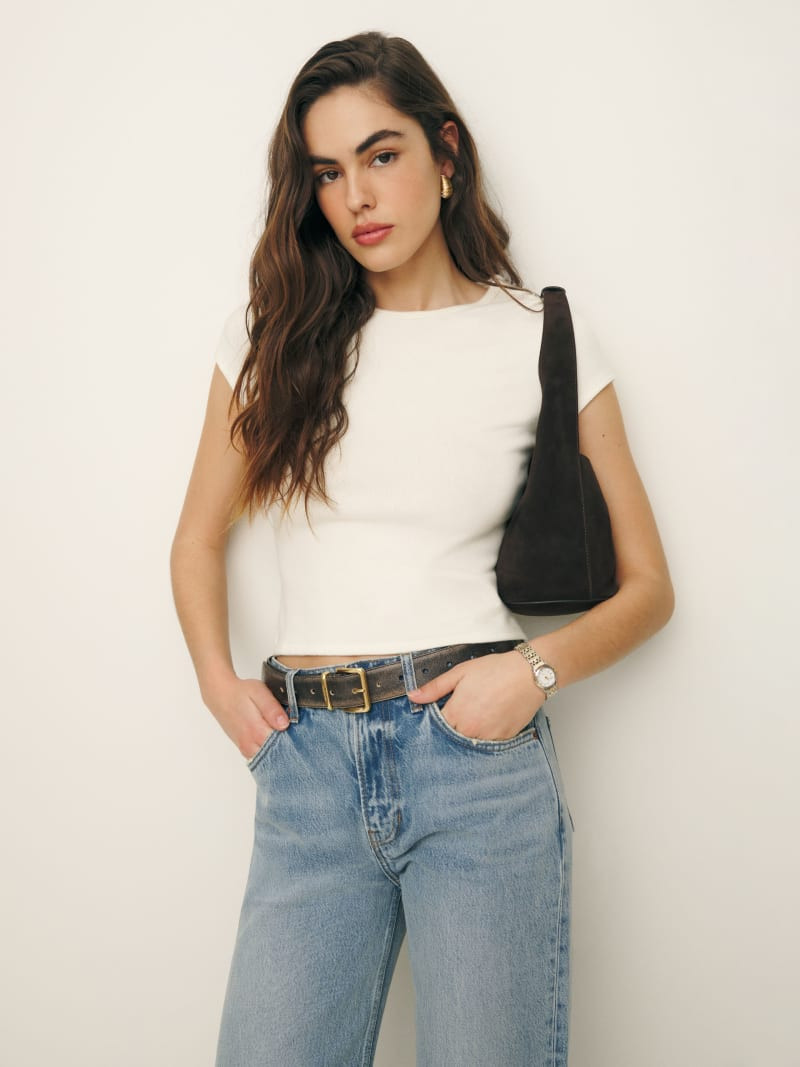 Olive Knit Top | Reformation (Global)