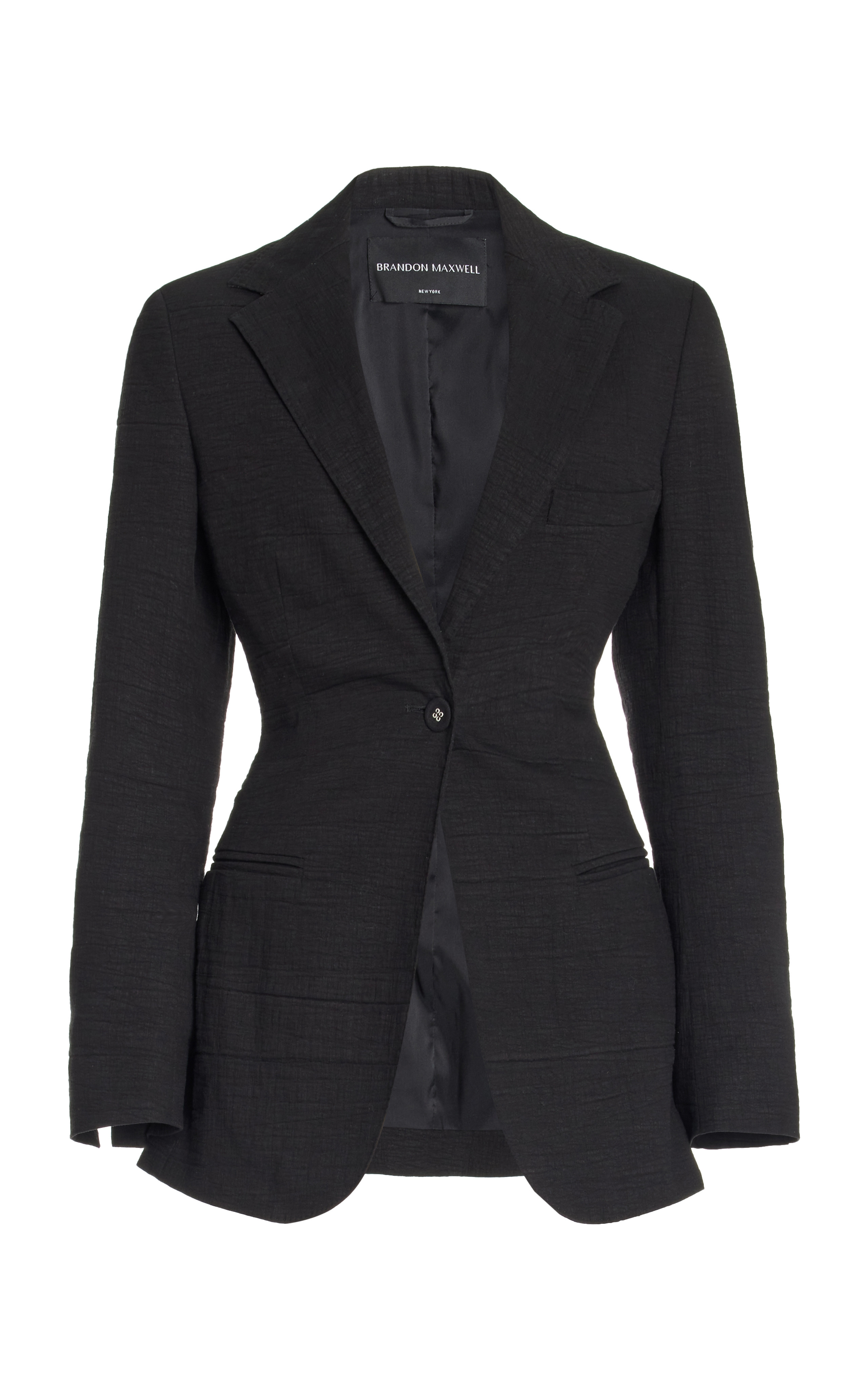 The Jemma Single-Breasted Linen-Blend Blazer | Moda Operandi (Global)