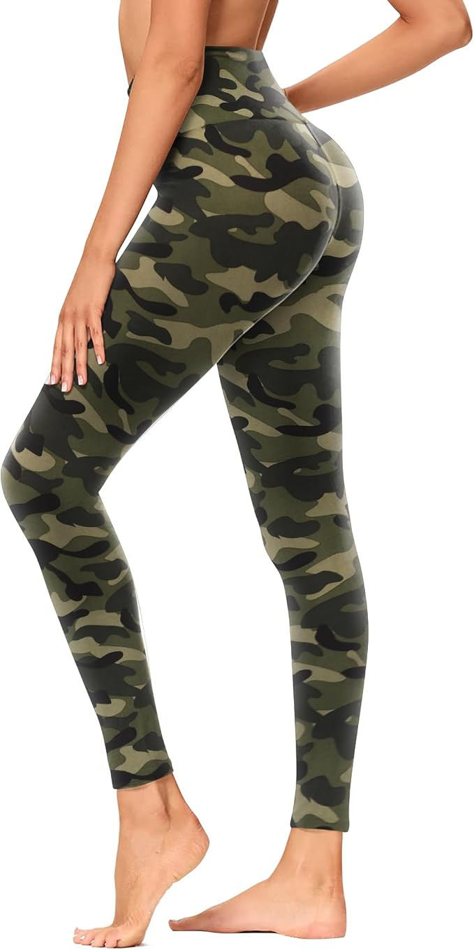 GAYHAY High Waisted Leggings for Women - Soft Opaque Slim Tummy Control Printed Pants for Running... | Amazon (US)