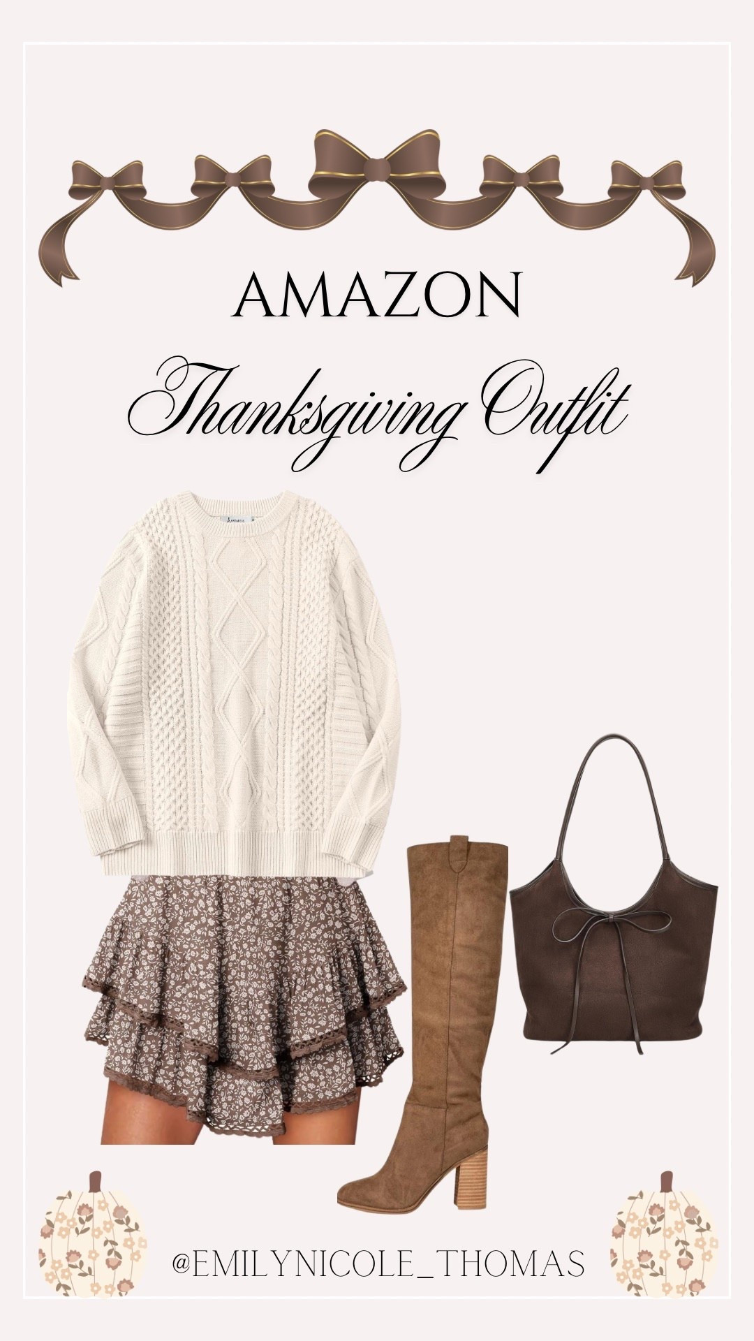 Minimal Effort Thanksgiving Outfit 🤎

Amazon, Amazon fashion, Amazon outfit, Amazon accessories, Thanksgiving outfit, casual outfit, minimal effort outfit, fall outfit, transitional outfit, suede boots, knee high boots, suede purse, brown purse

#LTKHoliday #LTKFindsUnder50 #LTKStyleTip