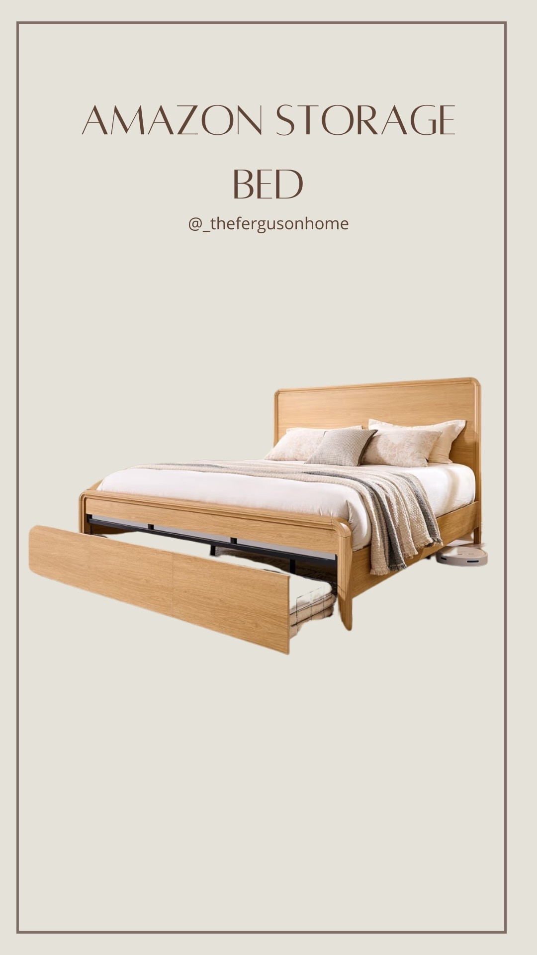 Amazon storage bed! Practical and beautiful 🤎

#LTKHome