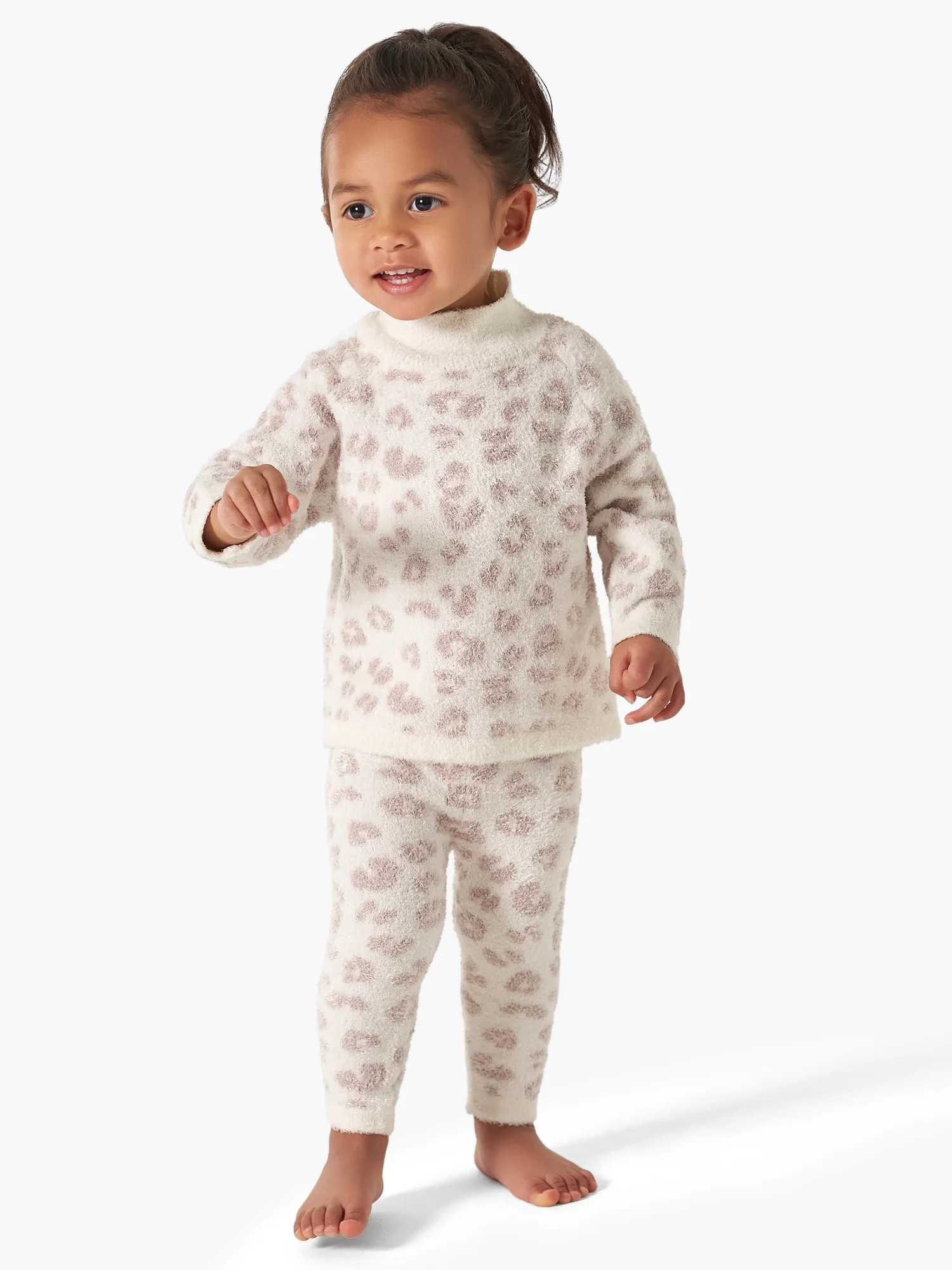 Modern Moments by Gerber Baby & Toddler Girl Long Sleeve Cozy Mock Neck Top & Legging, 2-Piece Ou... | Walmart (US)