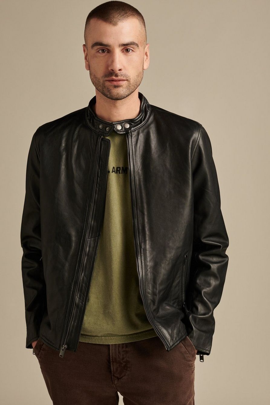 CLEAN LEATHER BONNEVILLE JACKET | Lucky Brand