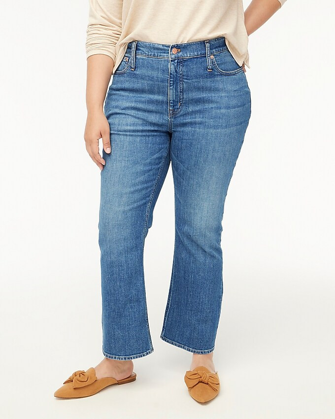 Flare crop jean in all-day stretch | J.Crew Factory