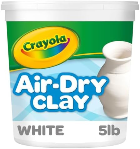 Crayola Air Dry Clay (5lbs), Teacher Supplies, Natural White Modeling Clay for Kids, Sculpting Ma... | Amazon (US)