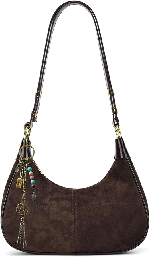 Worldlyda Slouchy Shoulder Bag for Women Vintage Soft Vegan Leather Crossbody Purse with Zipper E... | Amazon (US)