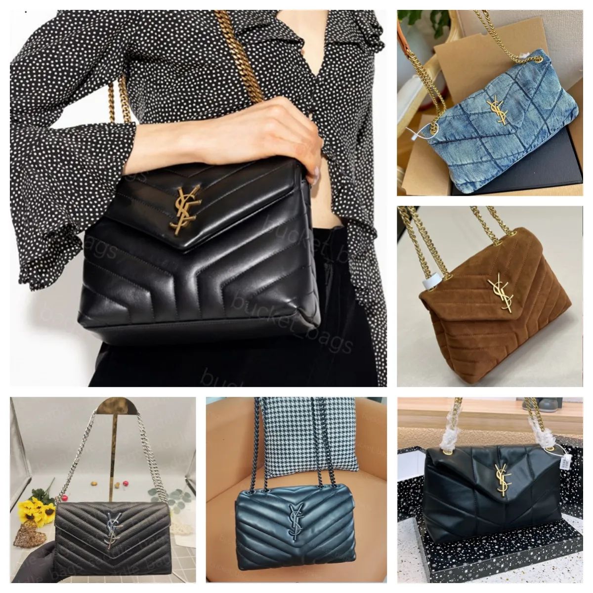 10A high quality LouLou Puffer Y shape luxury wallet mini purses crossbody designer bag woman han... | DHGate