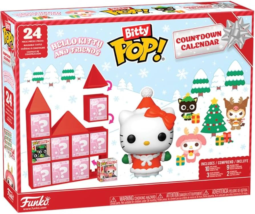 Funko Pop! Bitty Countdown Calendar: Hello Kitty - 24 Days of Surprises - Collectible Vinyl Mini ... | Amazon (US)