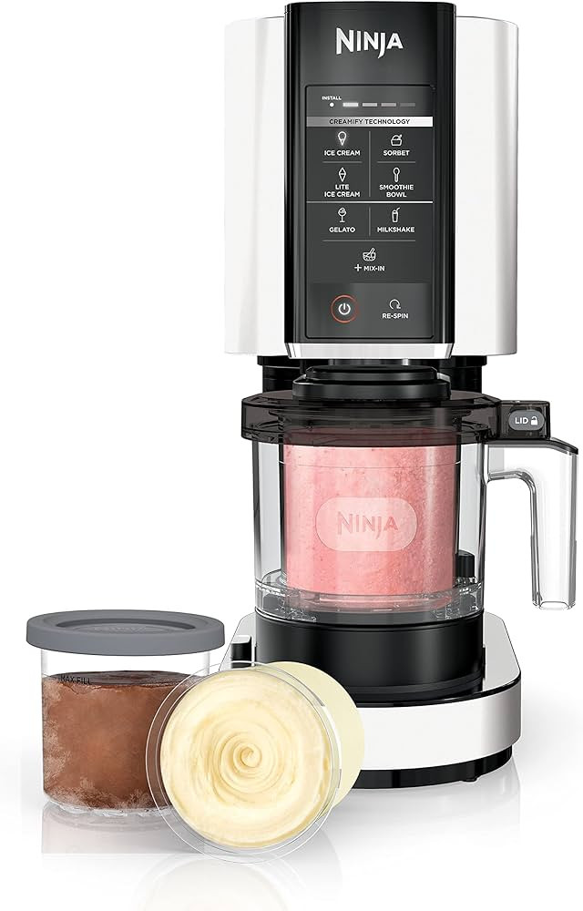 Ninja NC301WH CREAMi, Ice Cream, Gelato, Milkshake, Sorbet, and Smoothie Bowl Maker, 7 One-Touch ... | Amazon (US)