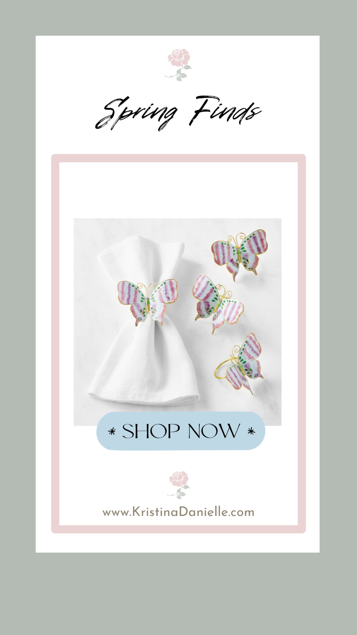 Perfect for springtime parties, tea, parties, and soirées, and garden parties, these napkin rings, feature, delicate butterflies, bringing elegance and grace to place settings. Featuring gold, white, pink and green, these are perfect springtime colors!

#LTKparties #LTKSpringSale #LTKhome