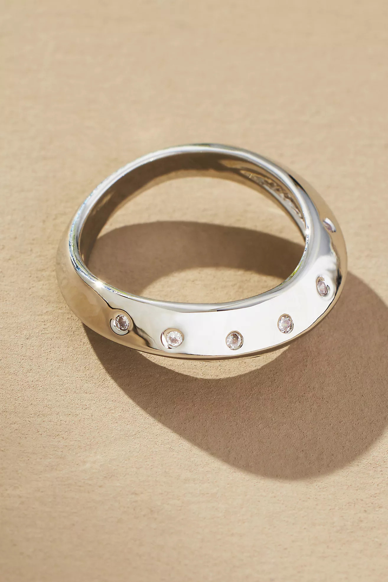 Wavy Crystal Stacking Ring | Anthropologie (US)