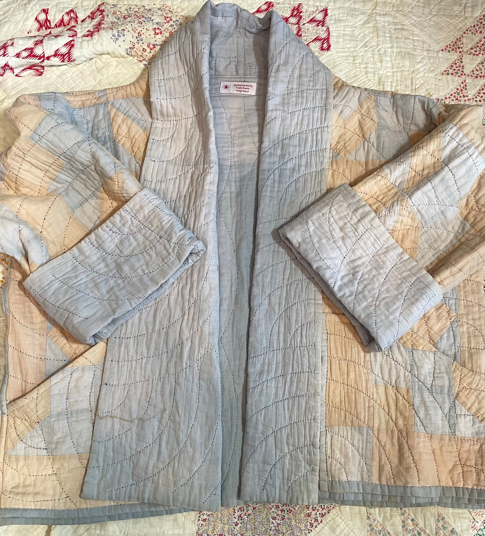 Handmade Coat From Vintage Handsewn Quilt - Etsy | Etsy (US)