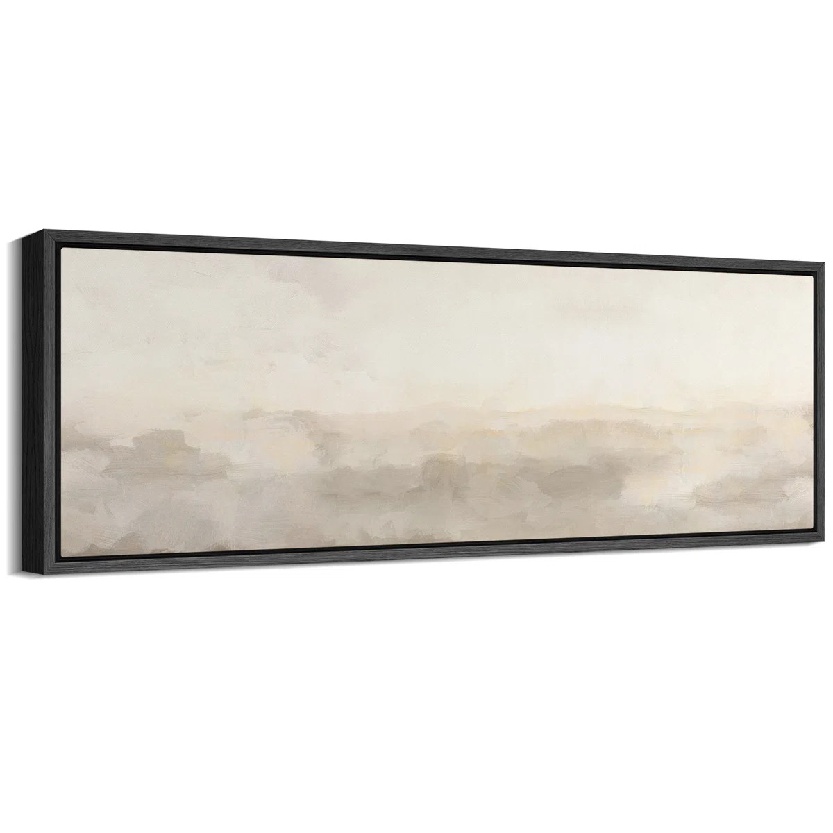Minimal Landscape Muted Abstract Minimalist Neutral Décor Extra Large Framed Canvas Print Wall A... | Wayfair North America