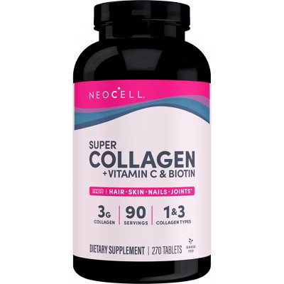 NeoCell Super Collagen + Vitamin C & Biotin for healthy hair, beautiful skin, and nail support- Dietary Supplement, 270 Tablets | Target