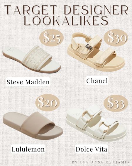 Luxury look for less sandals from Target! 

#LTKstyletip #LTKfindsunder50 #LTKshoecrush