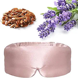 Purple Lavender Eye Mask, Weighted Sleep Mask for Dry Eyes, Microwave Heated Therapy, Adjustable ... | Amazon (US)