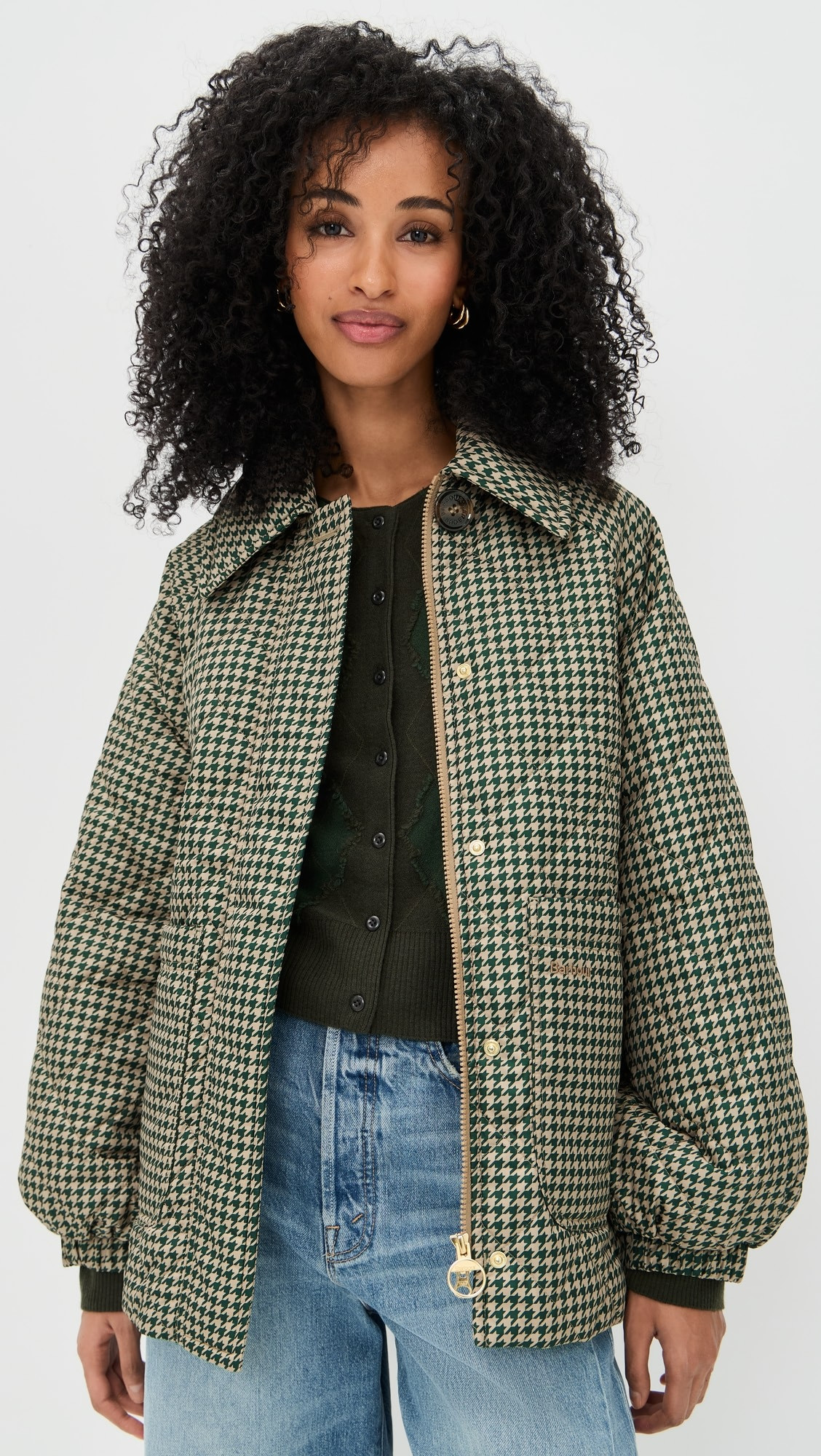 Barbour Laoise Check Quilted Jacket | Shopbop