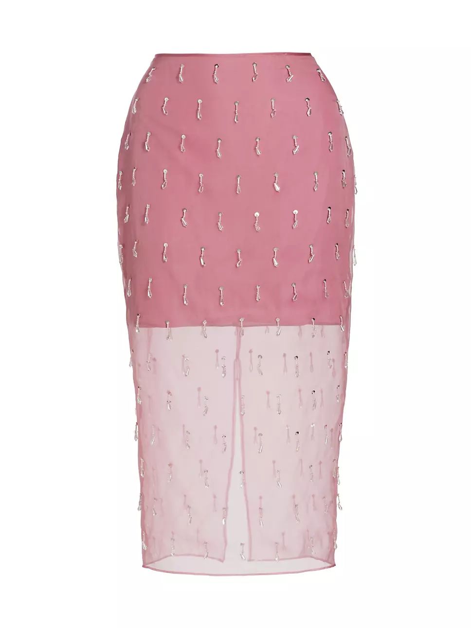 Marta Embellished SIlk Midi-Skirt | Saks Fifth Avenue