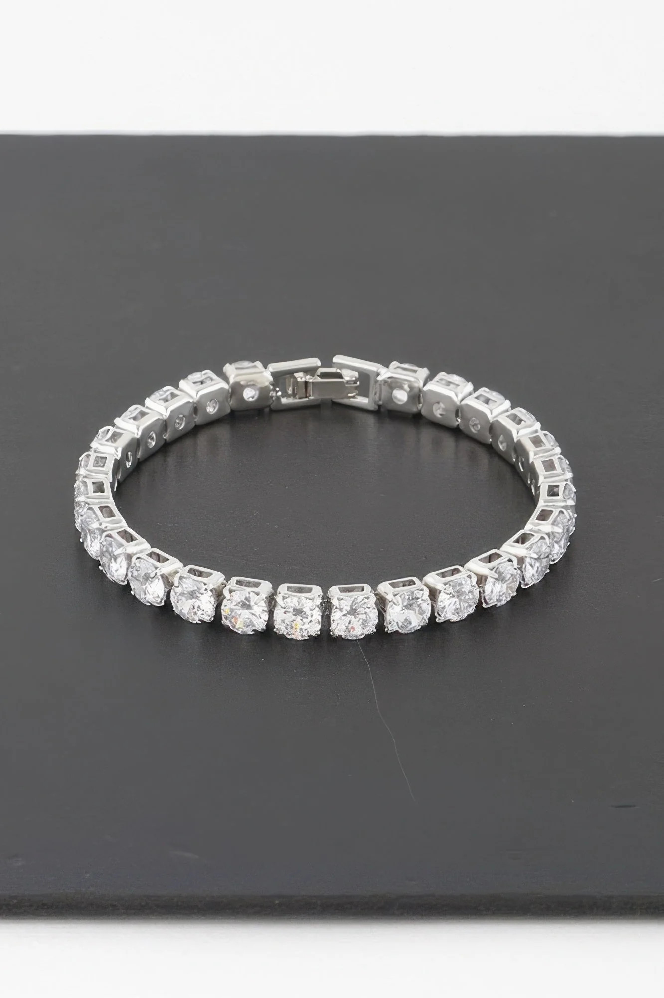 Jeweled Rhinestone Clasp Bracelet | Shop Simon