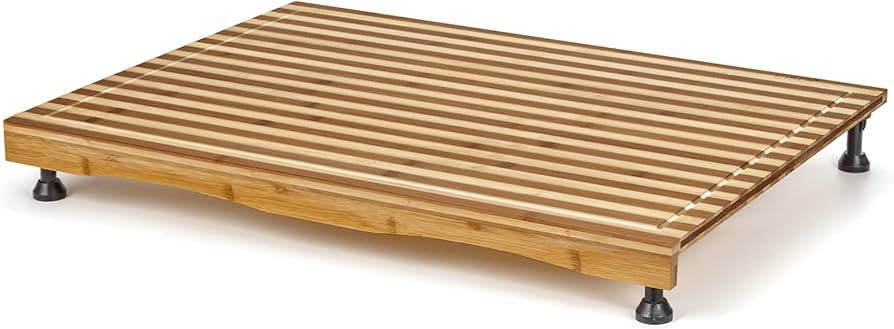 Bamboo Stovetop Cover&Countertop Cutting Board with Adjustable Legs, Dual-purpose Chopping Board ... | Amazon (US)