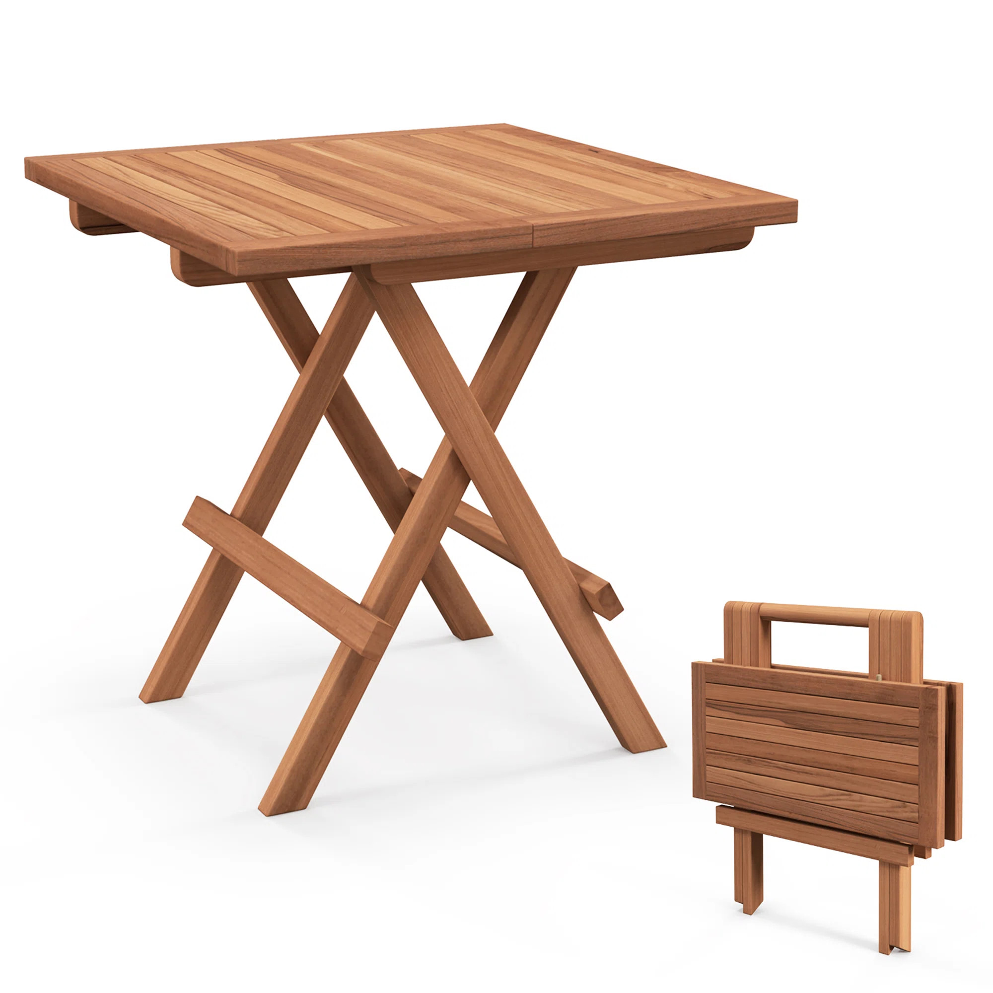 Winston Porter Ostin Square 20'' L x 20'' W Outdoor Side Table | Wayfair | Wayfair North America