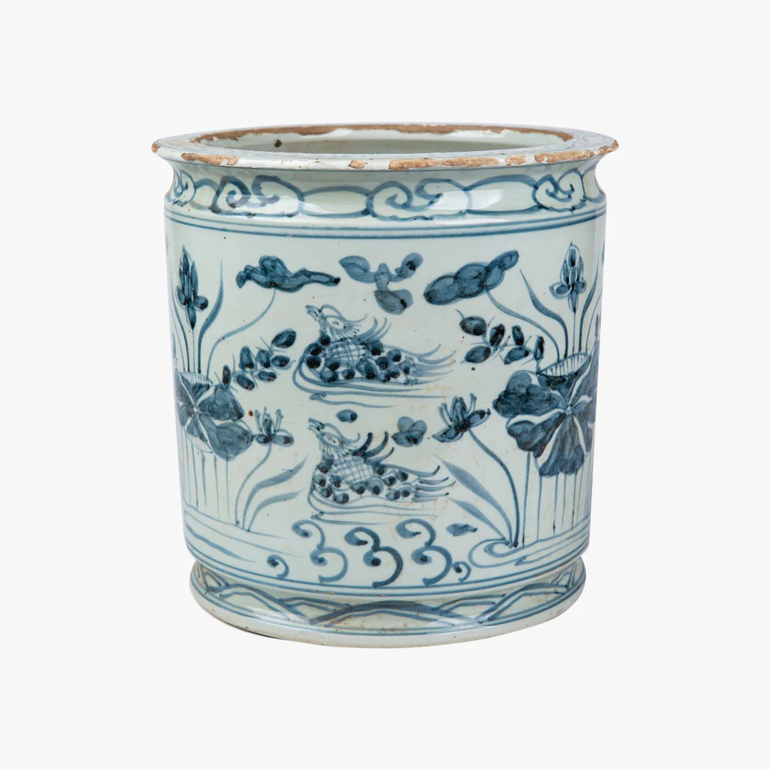 Blue Lily Pad Orchid Pot | Dear Keaton