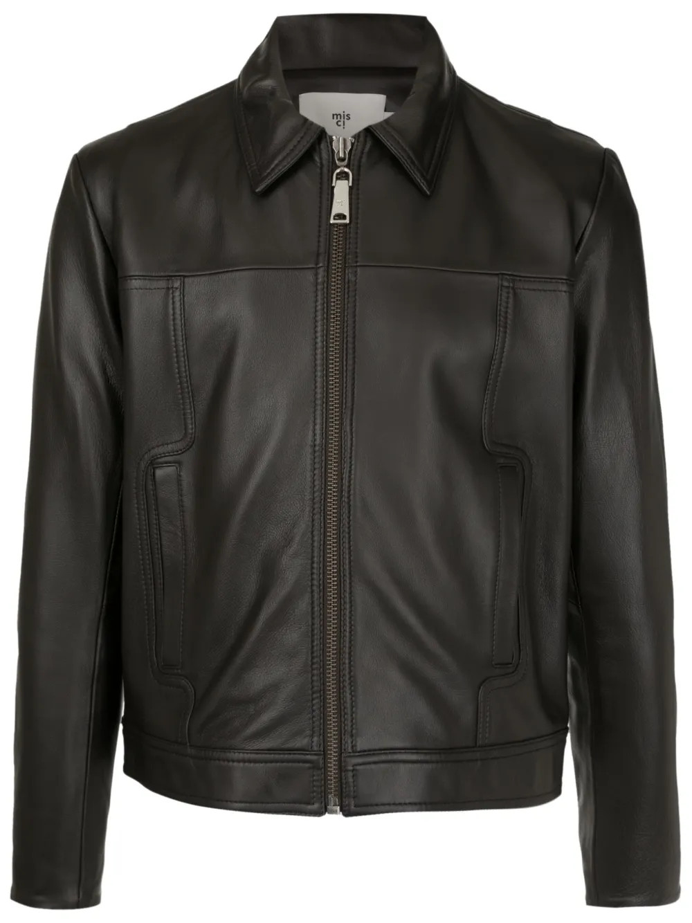MISCI Velô zip-up Leather Jacket | Brown | FARFETCH BR | Farfetch (BR)