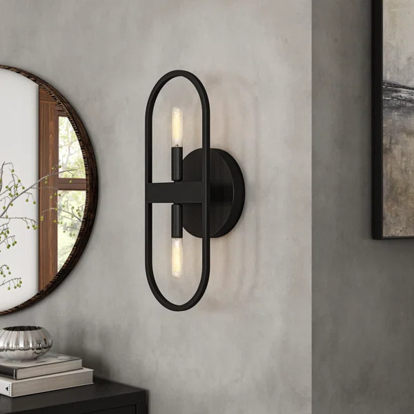 Mahjabi Steel Flush Mounted Sconce | Wayfair North America