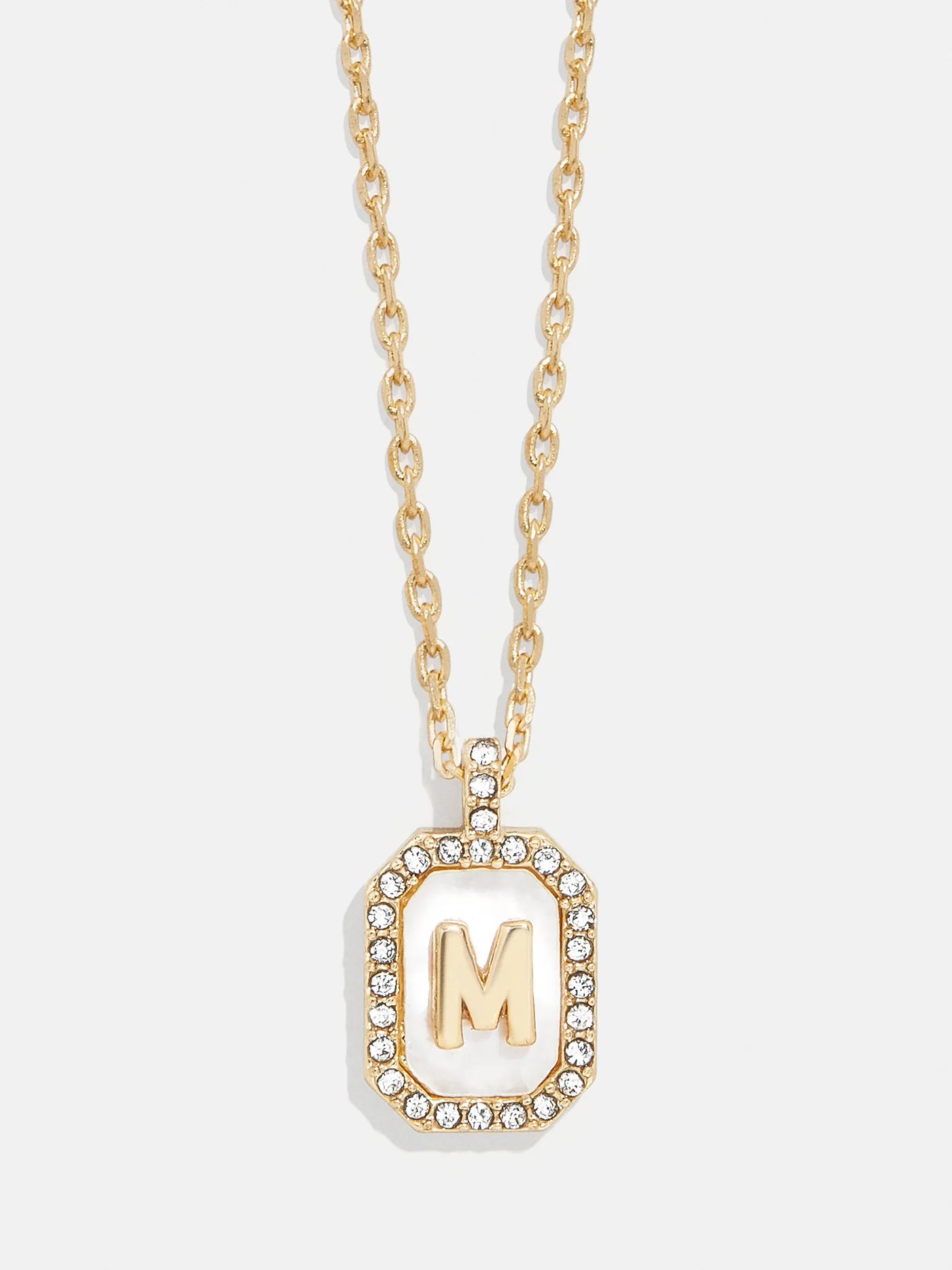 Gold & Mother of Pearl Initial Necklace | BaubleBar (US)