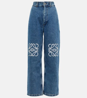 Anagram high-rise wide-leg jeans | Mytheresa (US/CA)
